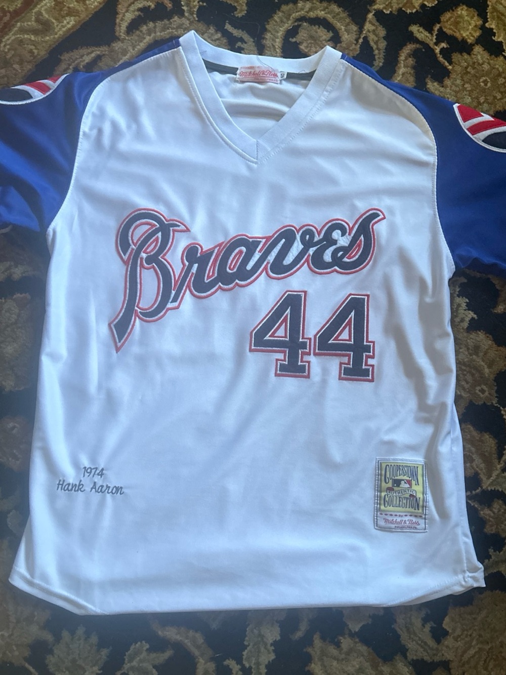 Authentic Cooperstown Collection Vintage Braves Baseball Jersey Hank Aaron